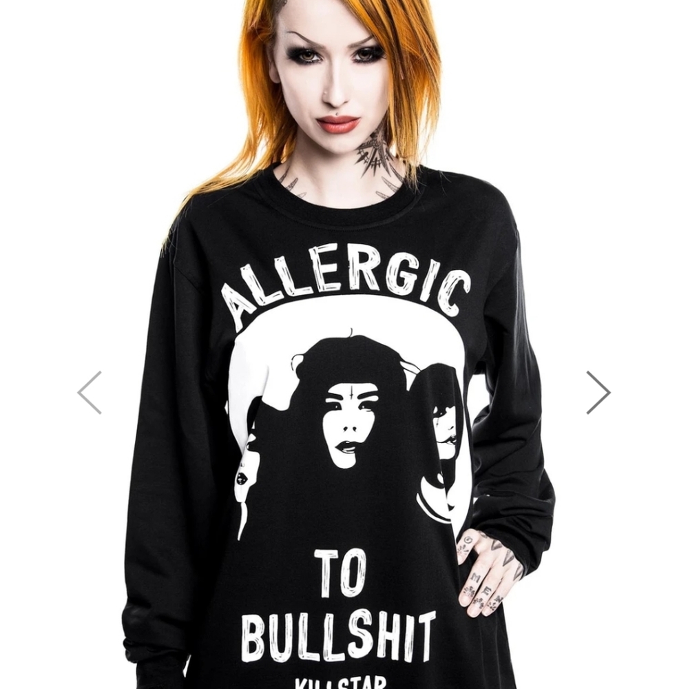 NWT! RARE! Killstar Allergic Crewneck Sweatshirt